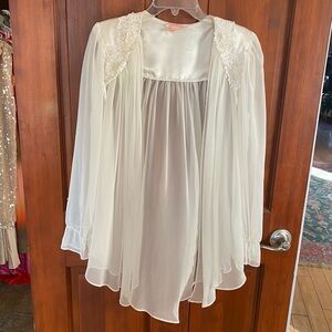 Vintage beaded chiffon cape